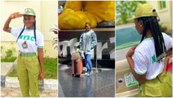 "Leader of tomorrow don japa": Lady who served as corps member relocates to UK, her video trends