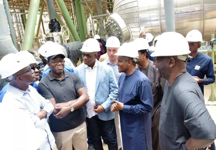 Fayemi, 10 other governors storm Dangote refinery in Lagos