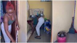 "Your faith can move ASUU": UNIBEN student visits her hostel, cleans it during strike, video stirs reactions