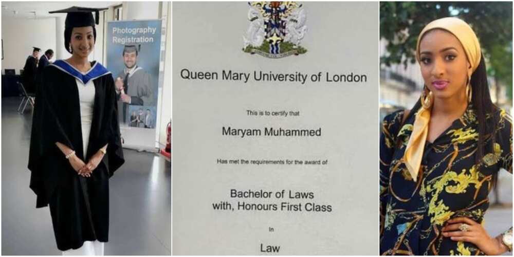 Nigerian lady makes country proud as she receives award after graduating with 1st class in UK university