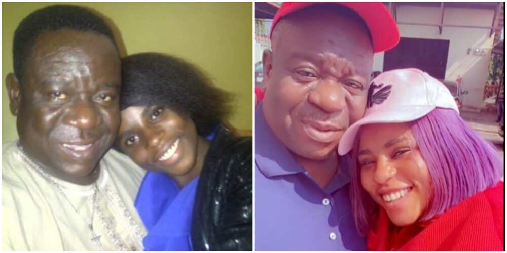 Mr Ibu in different photos with his daughter