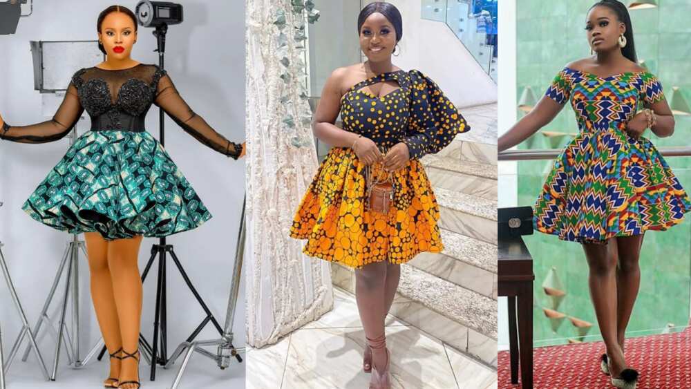 Ankara short gown styles for hot sale slim ladies