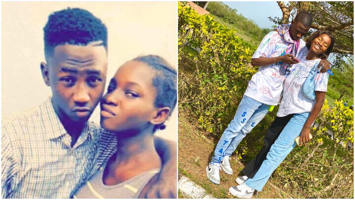 Transformation photos of Nigerian 'students' who have been dating since 200 level go viral, Nigerian men say it's too early to celebrate