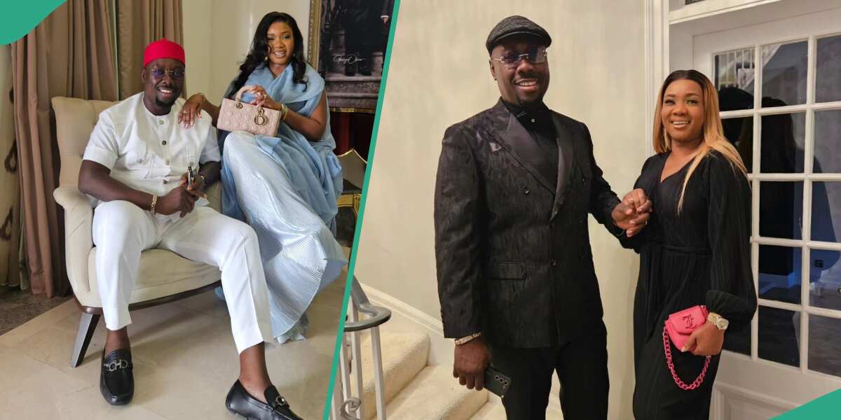See a video of Obi Cubana admiring his wife and her lovely dress, gets netizens talking