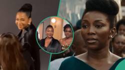Genevieve Nnaji spotted at Toronto International Film Festival, sweetly waves at a fan in video