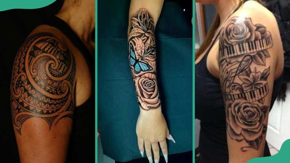 Half-sleeve tattoos