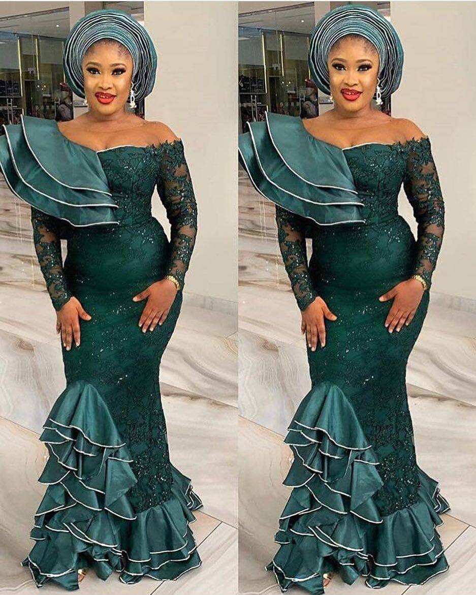 75 Latest Beautiful Lace Gown Styles For Ladies 2022 - Fashion - Nigeria