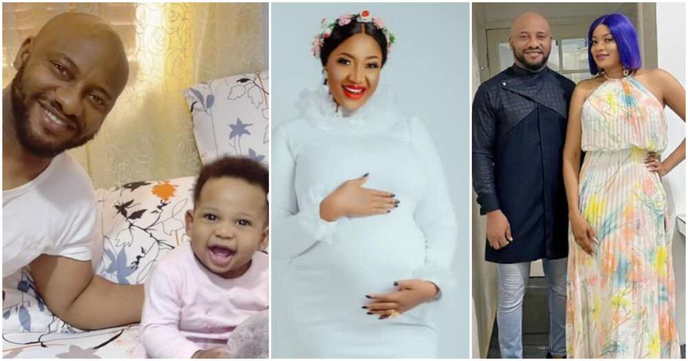 Yul Edochie unviels wife and son.