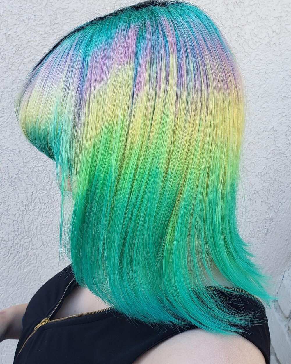 galaxy coloured hair