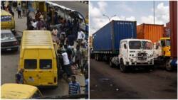 JUST IN: 8 people dead as container falls on commercial bus in Lagos