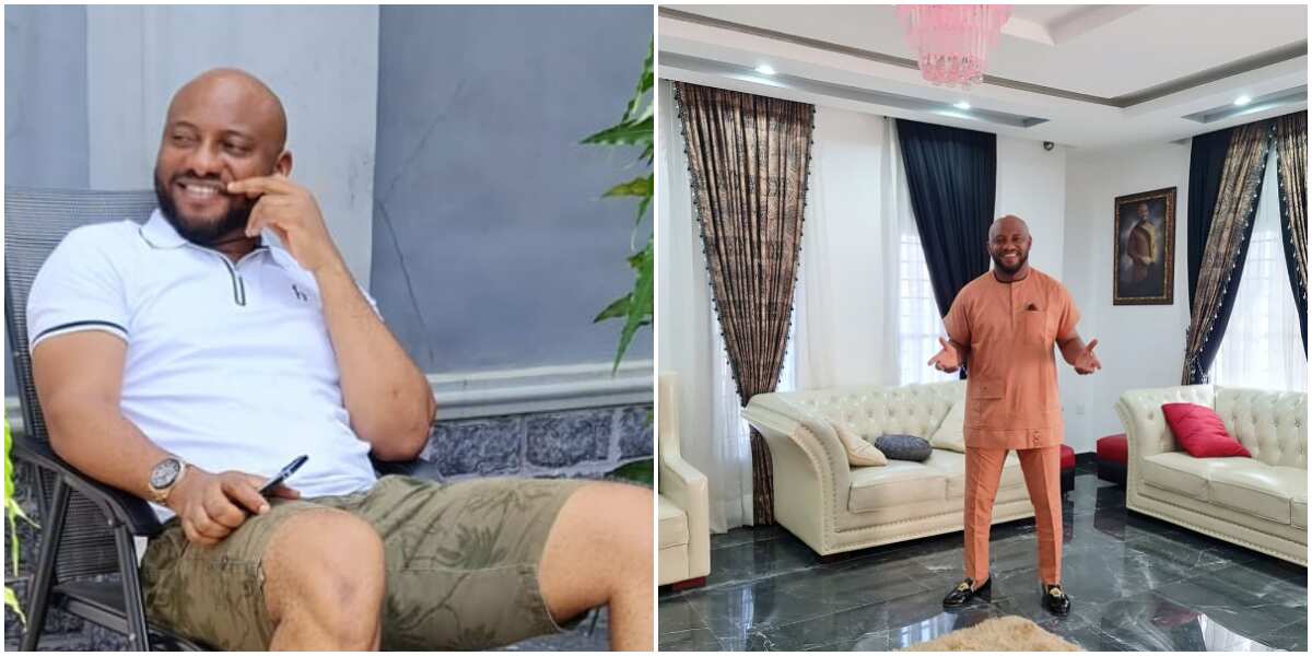 Yul Edochie poses in his exquisitely furnished home as he becomes proud Lagos landlord, fans congratulate him