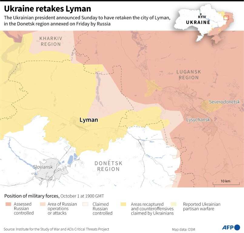 Ukraine retakes Lyman