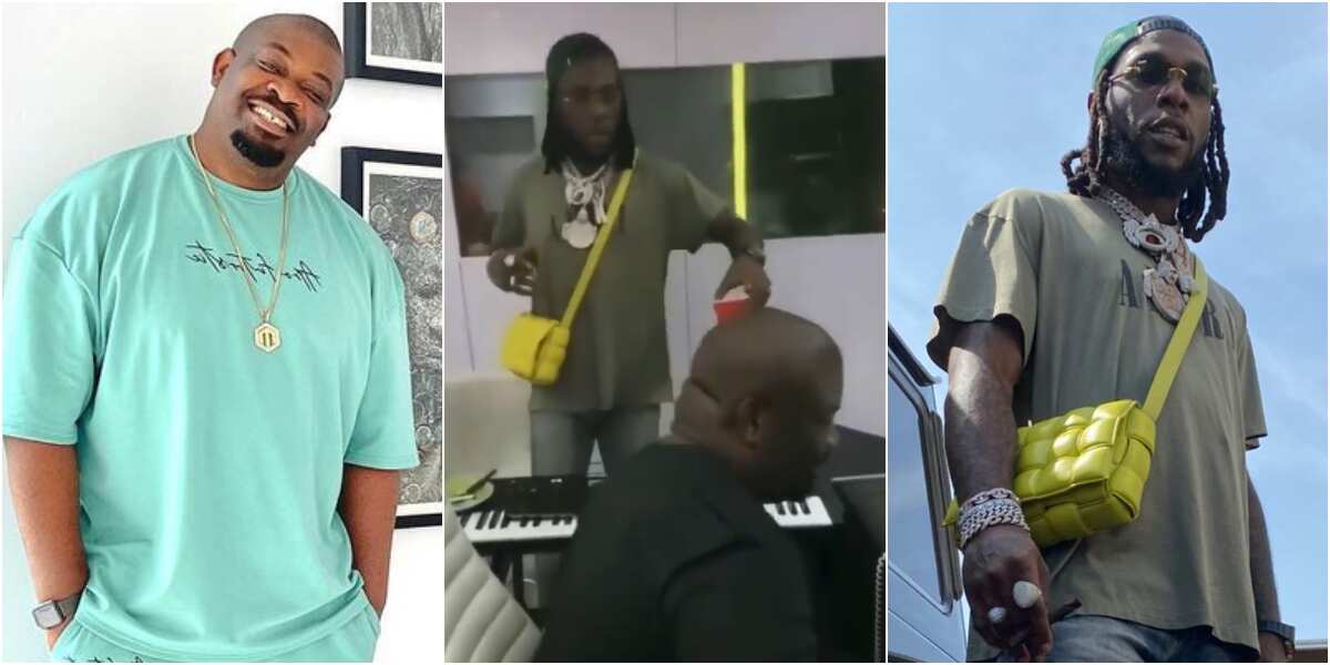 Another banger: Nigerians gush as video showing Don Jazzy and Burna Boy in studio emerges online