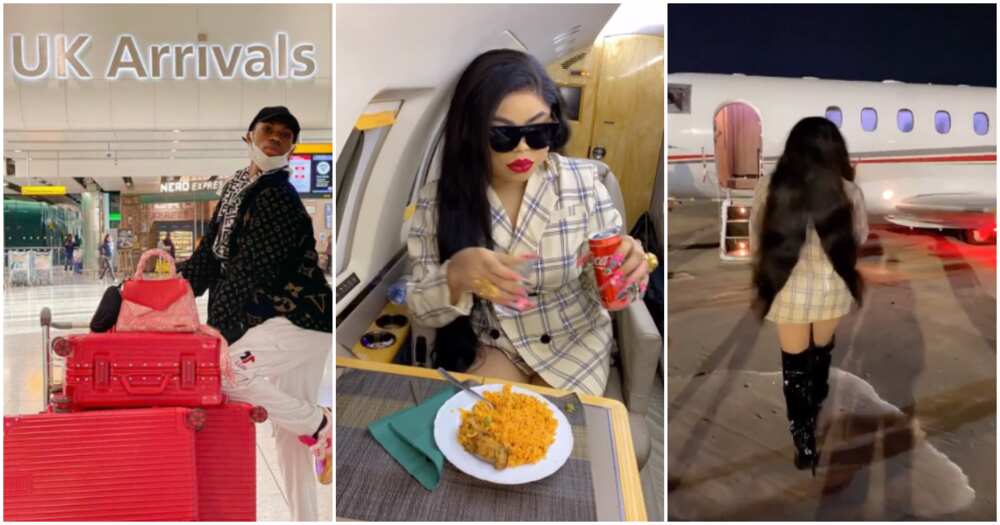 Bobrisky rents private jet