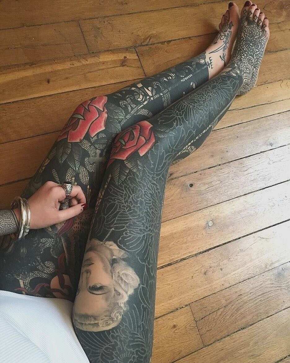 Getting An Amazing WhiteInk Tattoo Sleeve  This woman completely  transformed her black tattoo sleeve with some stunning white ink designs    By LADbible  Facebook