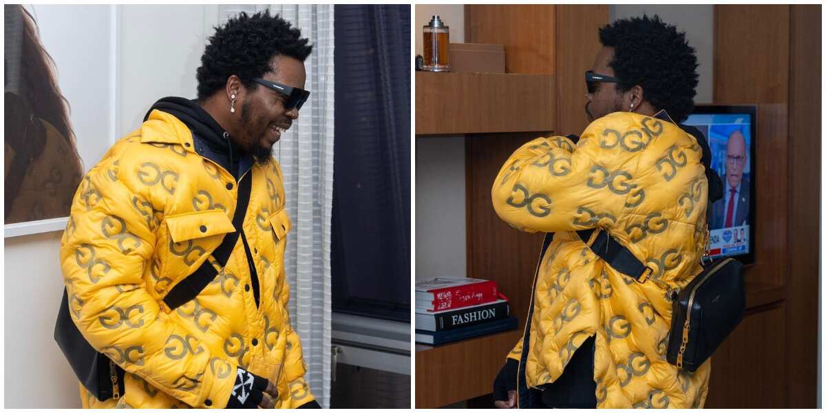 He's wearing a plot of land, rapper Olamide turns heads as he steps out in D&G jacket worth over N1 million