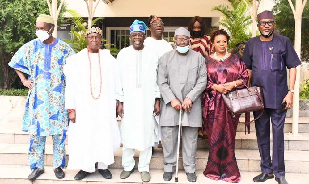 Afenifere Chieftains Visit Tinubu in Lagos