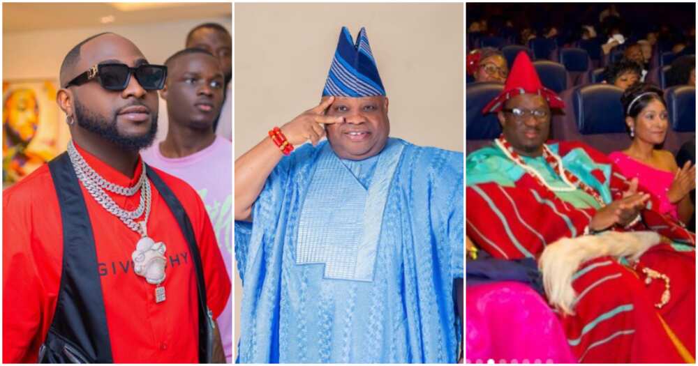 Photos of Davido, Ademola Adeleke and Taiwo Oduala