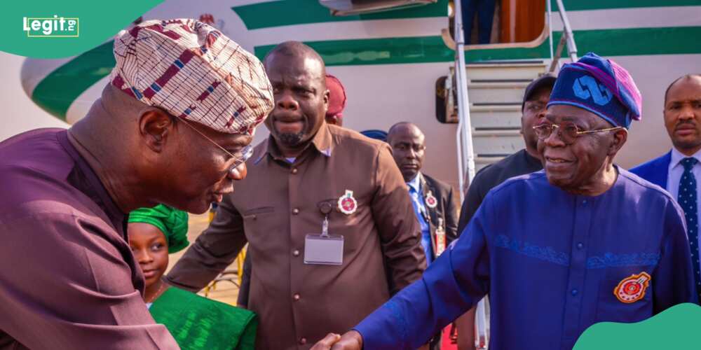 Tinubu arrived in Lagos on Thursday, December 21.