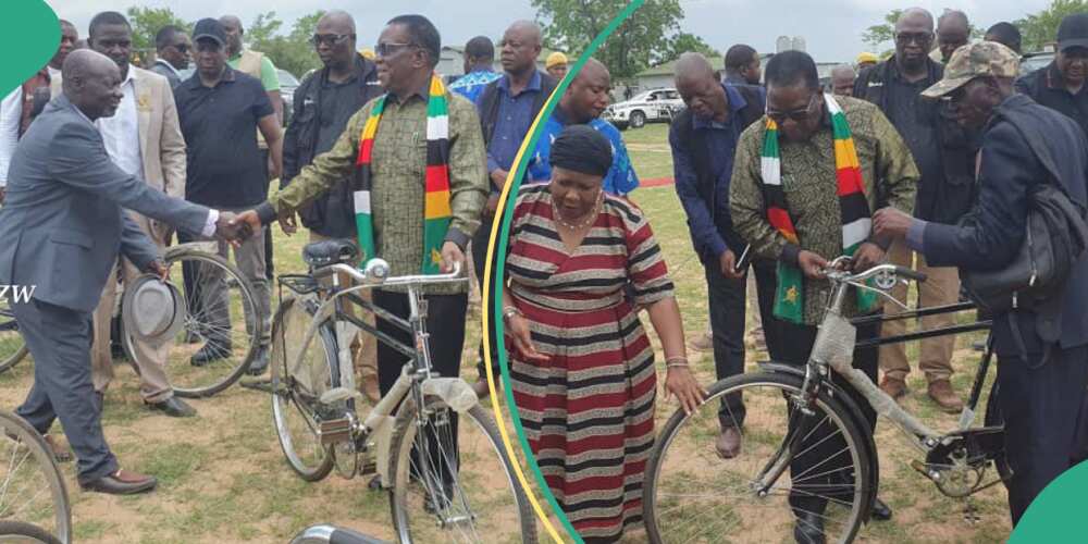 Zimbabwe President donates 54 bicycles to village heads as Christmas gifts