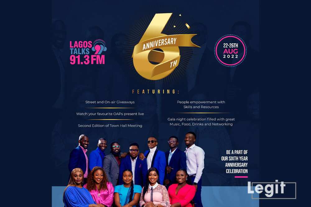 Radio station, Lagos Talks, Anniversary, OAPs, Features, Town hall meeting