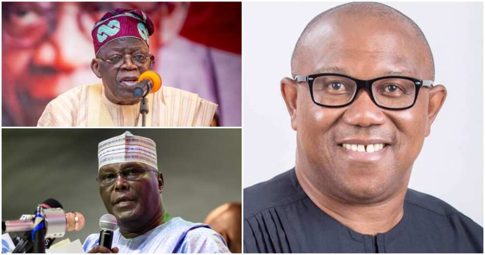 Peter Obi, Atiku Abubakar, Bola Tinubu, PDP, APC, LP, 2023 elections