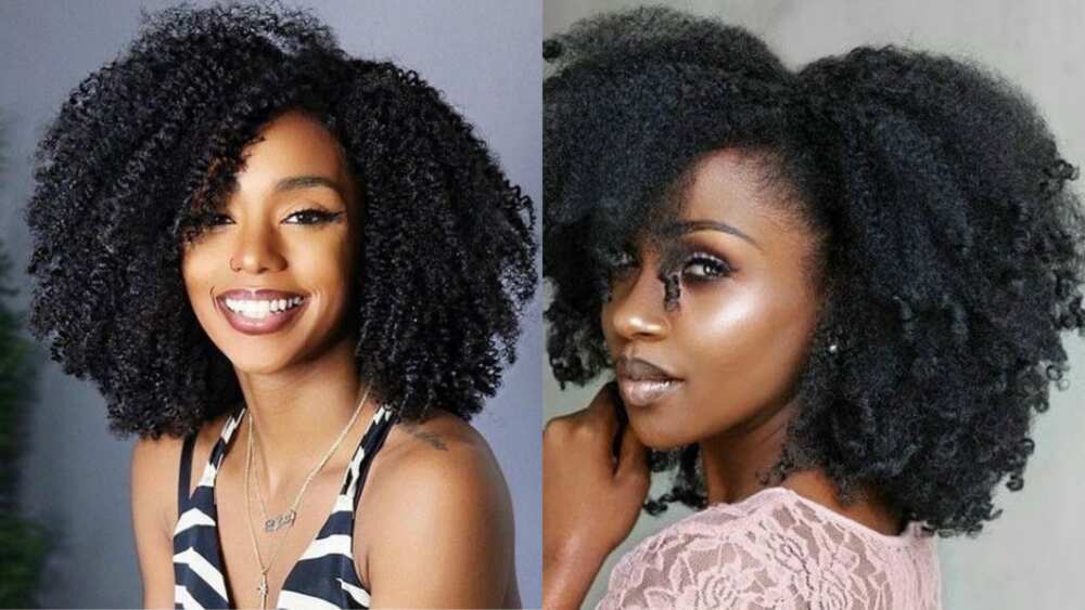 Afro short weave hairstyles