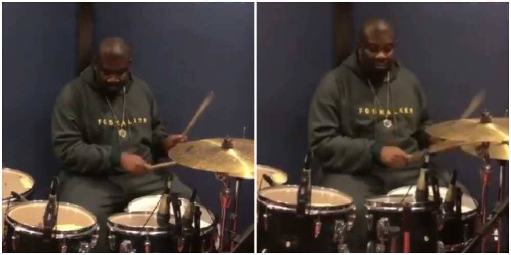 Jack of All Trades: Mavin Boss Don Jazzy Shows Off Impressive Drum Skills in Jam Session