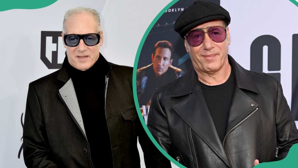 Andrew Dice Clay at the 25th Annual Screen Actors Guild Awards (L). The comedian at Floral Terrace for the Gravesend premiere (R)