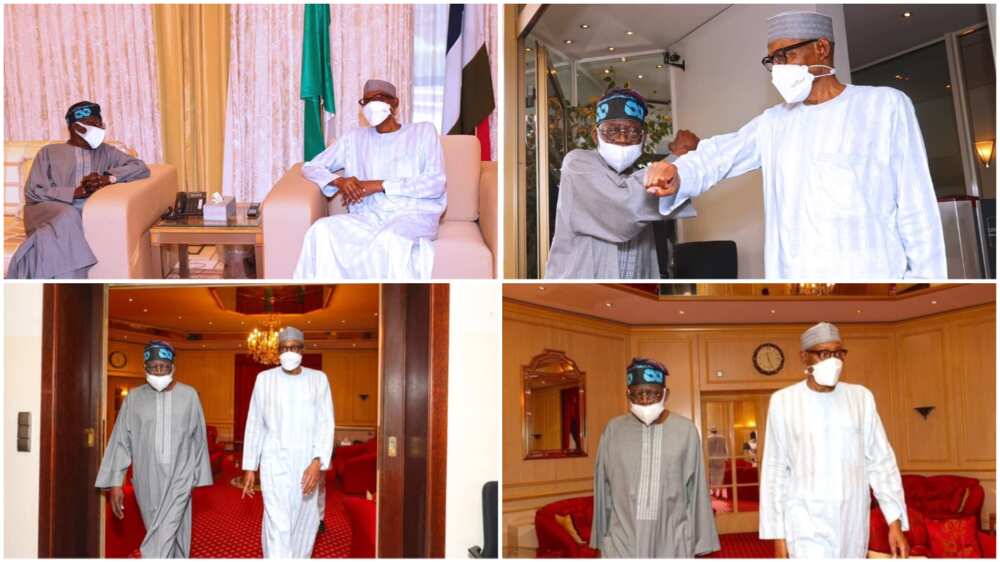President Buhari, Tinubu Meet Behind Closed-Doors in Aso Rock Amid 2023 Presidential Rumours
