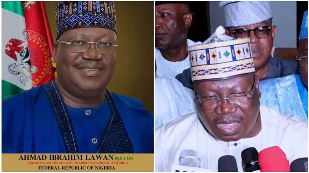 Senate president Ahmad Lawan releases official portrait, title