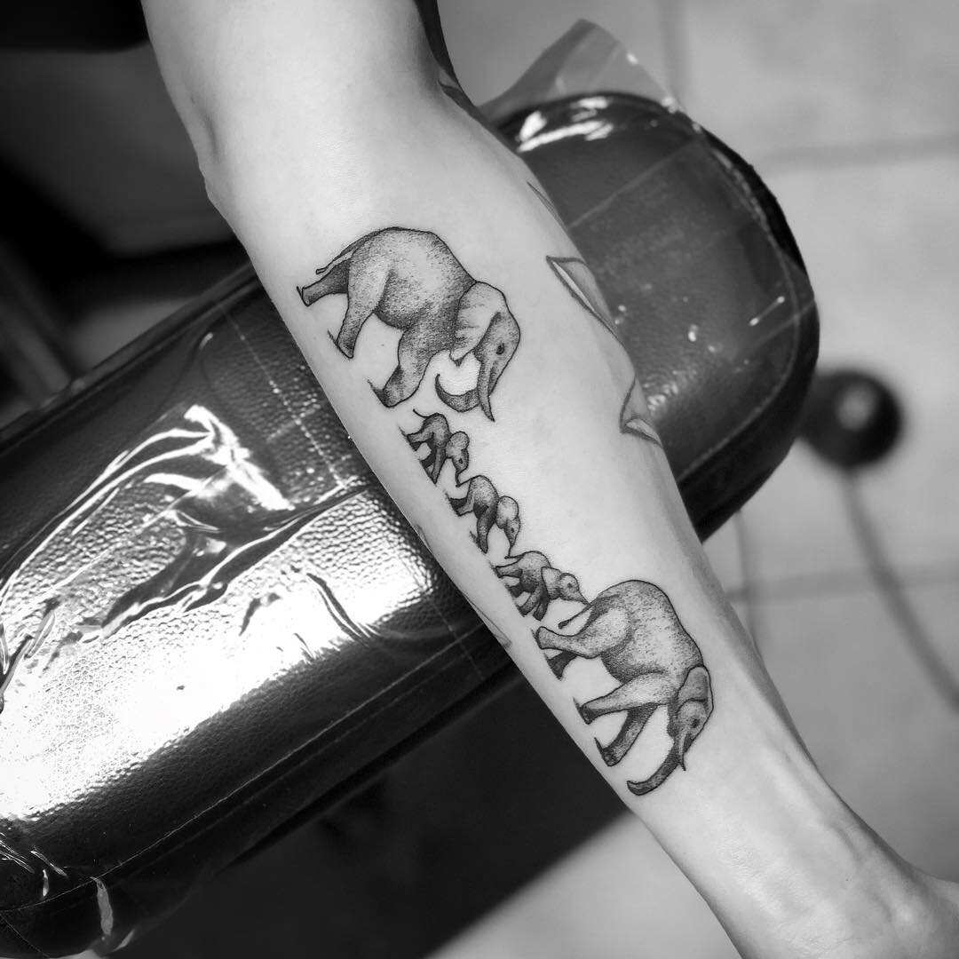 Cute Baby Elephant Tattoo Ideas