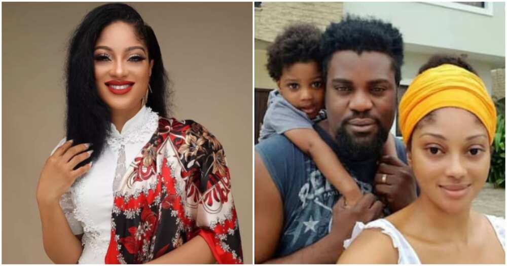 Filmmaker Yomi Black and ex wife with son