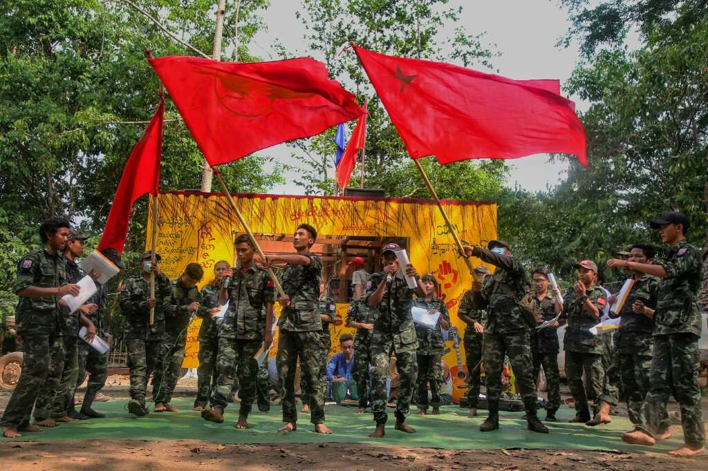 Myanmar rebel troupe takes aim at junta with folk satire