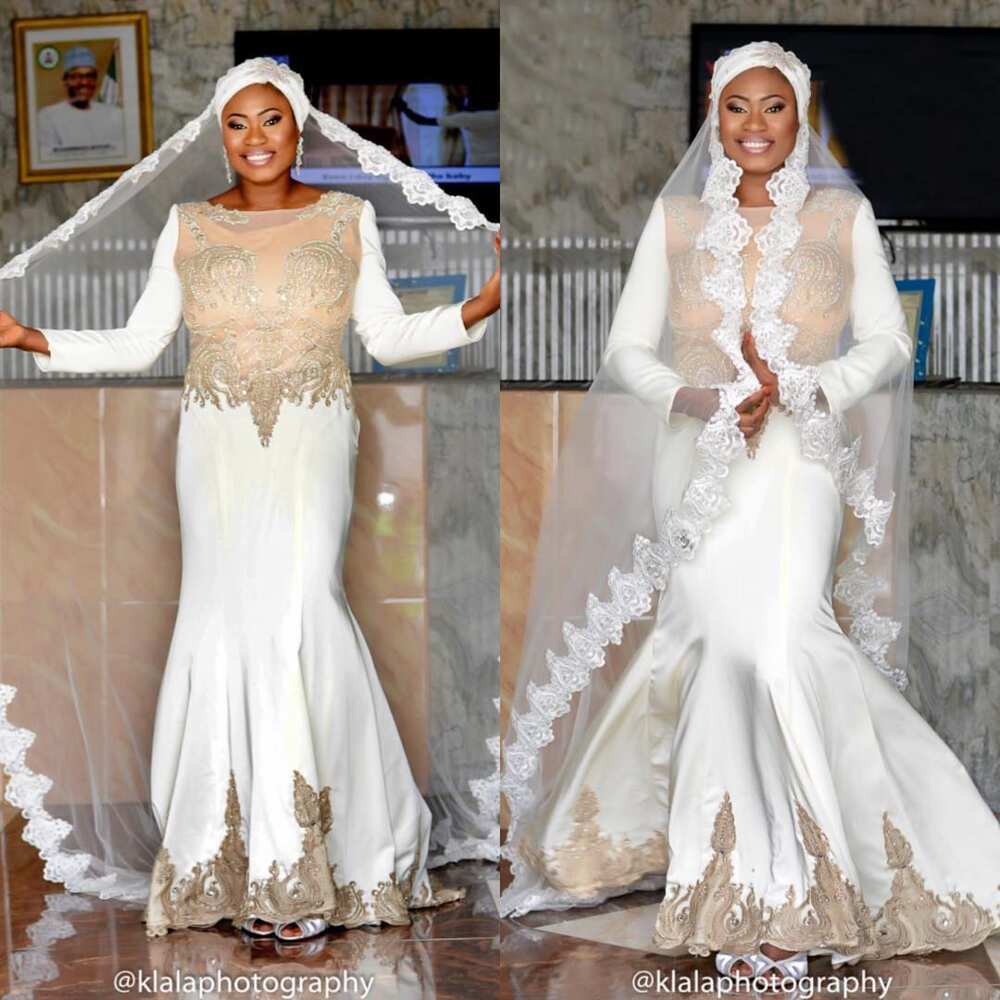 Nikah wedding dresses in Nigeria - modern styles
