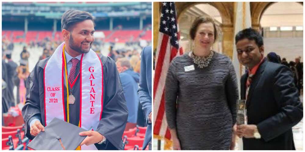 Man Who Got to US on His Own Celebrates as he Gets Quick Job Upon Graduation from University, Many React