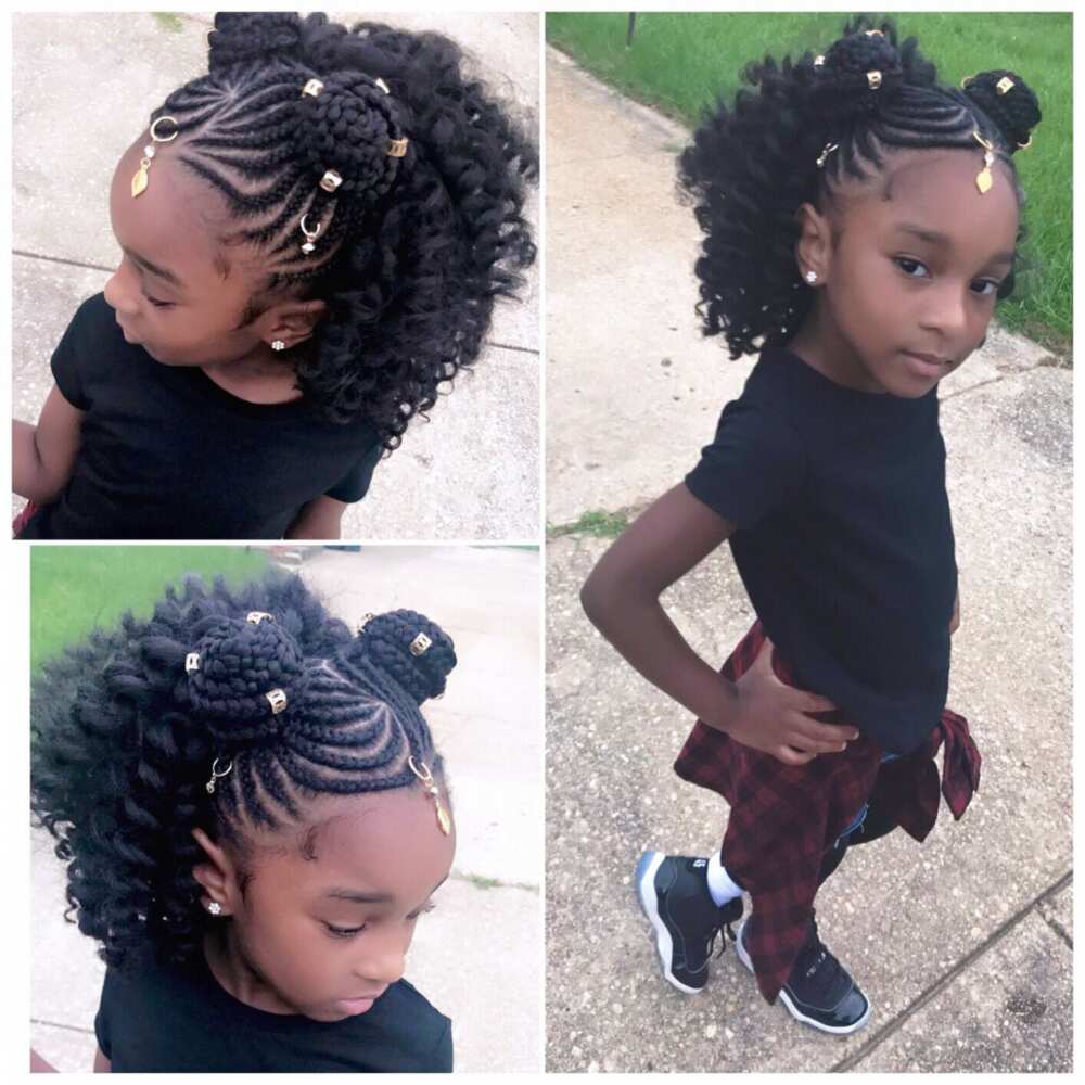 kids braids hairstyles with weave