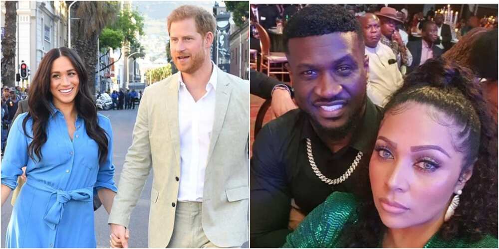 Peter Okoye and Lola, Meghan Markle and Prince Harry Peter Okoye and Lola, Meghan Markle and Prince Harry