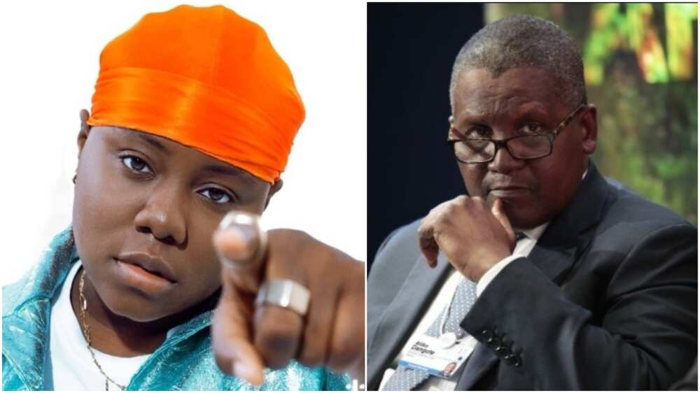 Singer Teniola Apata changes name to Teniola Dangote on meeting the billionaire at a function