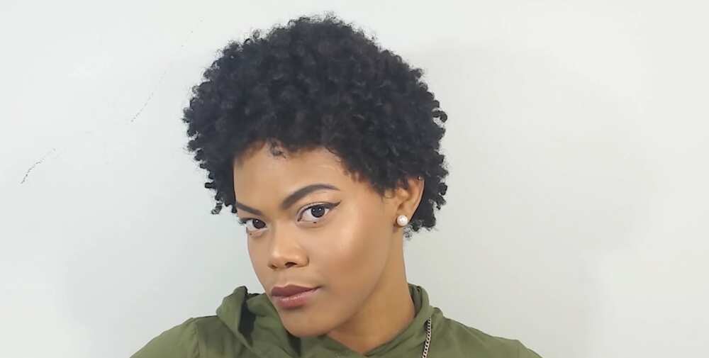 How to style short natural hair after washing