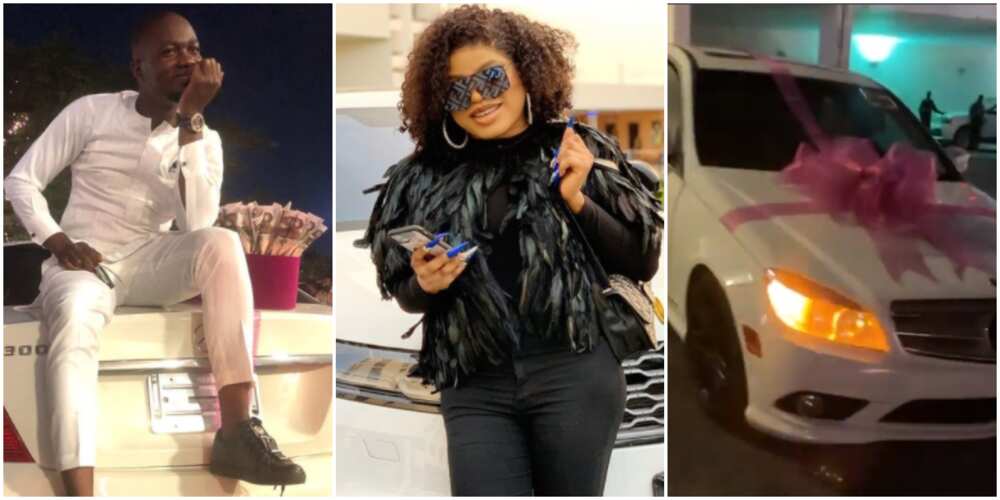 Bobrisky fulfills promise to male fan who got his tattoo, gives him keys to Mercedes Benz Bobrisky fulfills promise to male fan who got his tattoo, gives him keys to Mercedes Benz