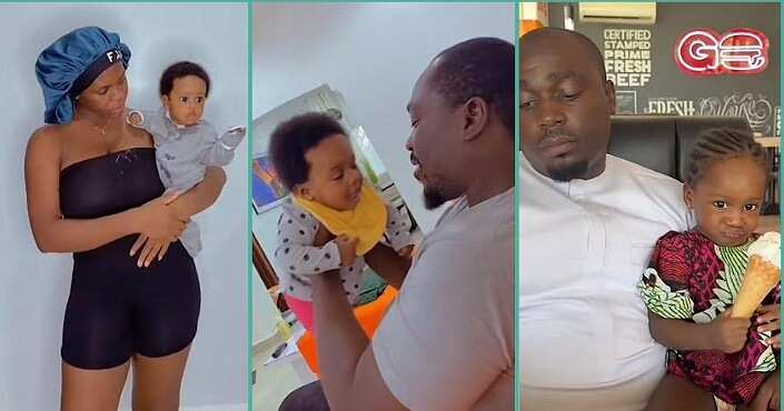 Watch video as Nigerian mother expresses disappointment after doing exclusive breastfeeding for baby and she still loves dad more