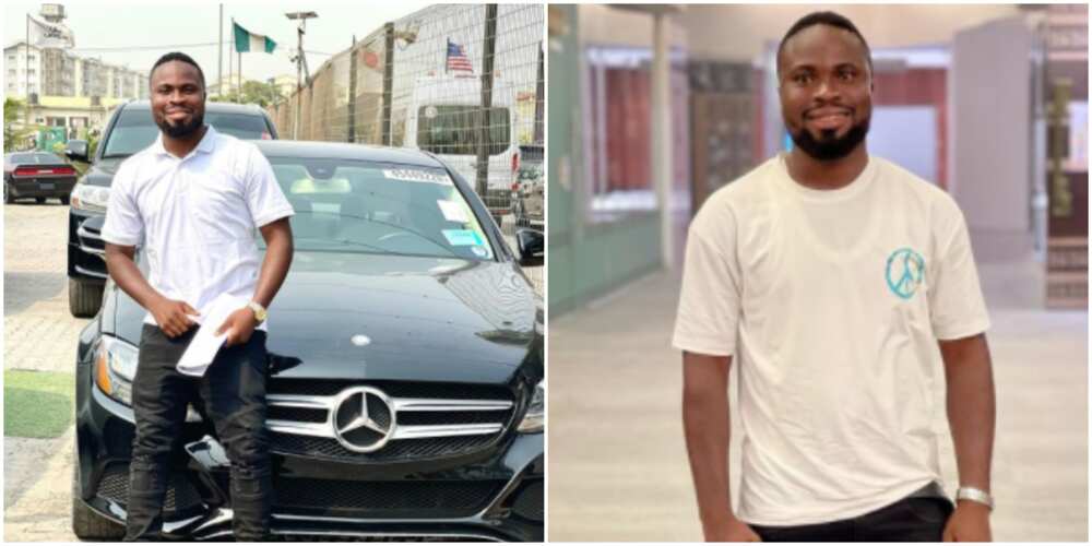 Comedian Sir Balo, buys Benz allegedly worth N16m, 4 weeks after crashing SUV (photo)