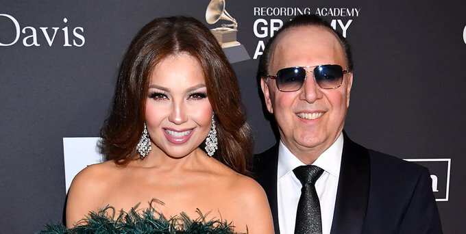 Tommy Mottola and Thalia