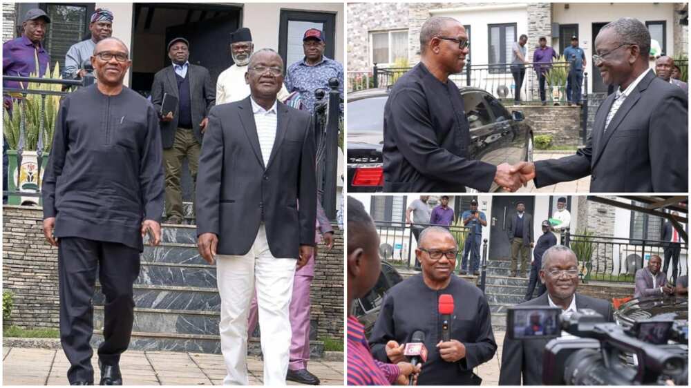 Peter Obi, Samuel Ortom Meet in Abuja/PDP Governor/Labour Party Presidential Candidate/2023 Elections