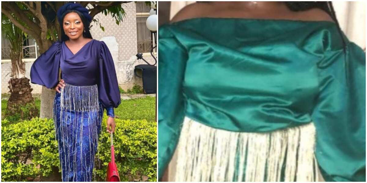 What I ordered: Nigerians amused over ill-fitted dress lady received from tailor