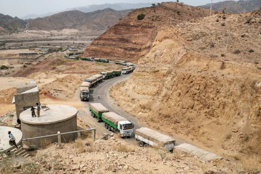 International humanitarian aid convoys resumed to Tigray in April