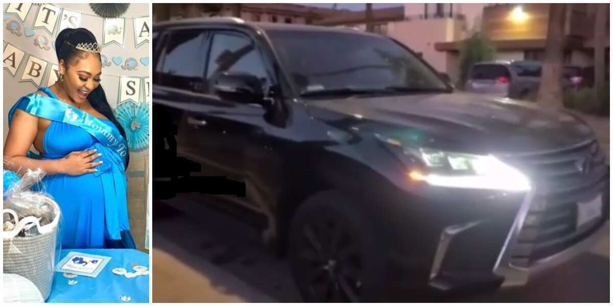 New mum Rosy Meurer receives Lexus ride as push gift from Olakunle Churchill