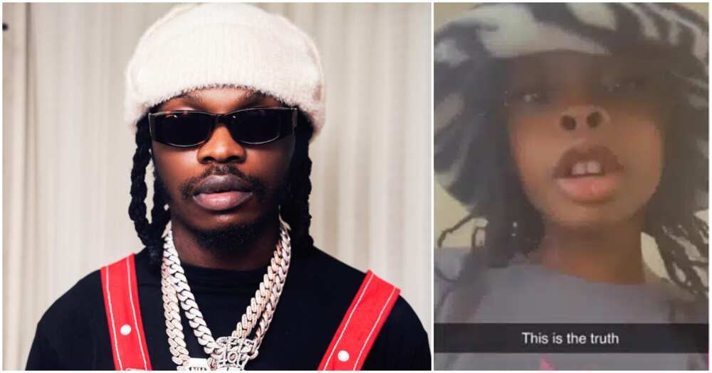 Naira Marley's daughter says he's richer than other people's dads. Naira Marley's daughter says he's richer than other people's dads.
