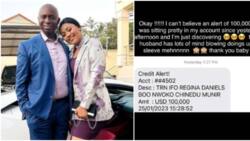 "You own billionaire song sis": Regina Daniels' hubby sends her N45m, after spoiling her with huge cash on set